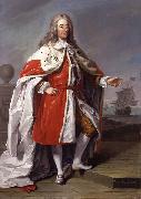 unknow artist Portrait of George Byng (1663-1733), 1st Viscount Torrington Sweden oil painting artist